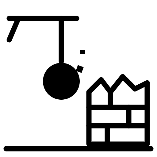 Symbol Abrissbirne – Abbruch und Rückbau